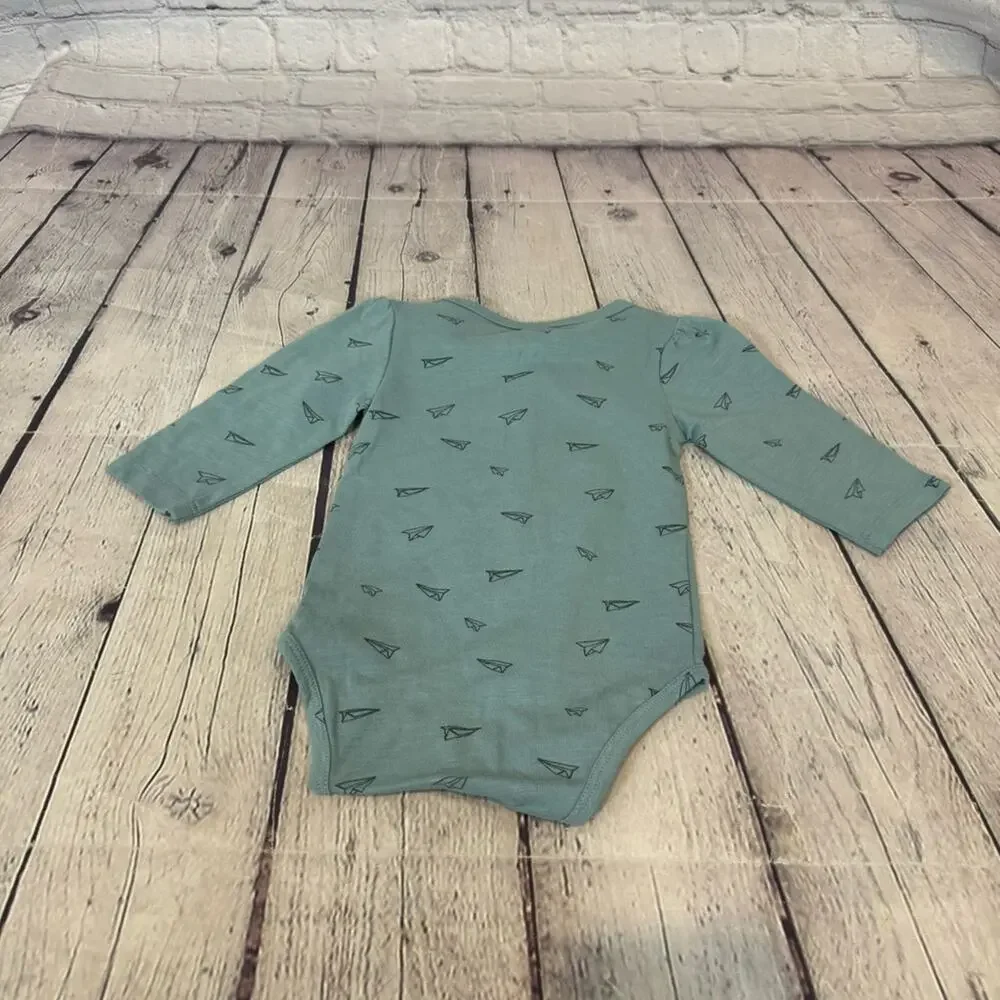Kate Quinn Little Liam Paper Airplane Bodysuit